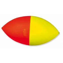 galleggiante scorrevole ovale rosso e giallo 