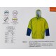 giacca gialla professionale impermeabile e antivento in pvc rinforzato mm.0,65
